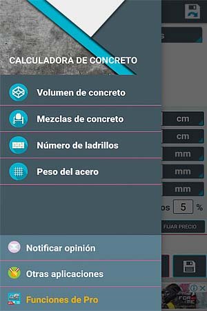 calculadora de concreto